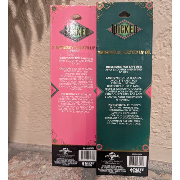 Wicked Lip Oil Bundle 2pc Strawberry + Watermelon NIB - Picture 2 of 6